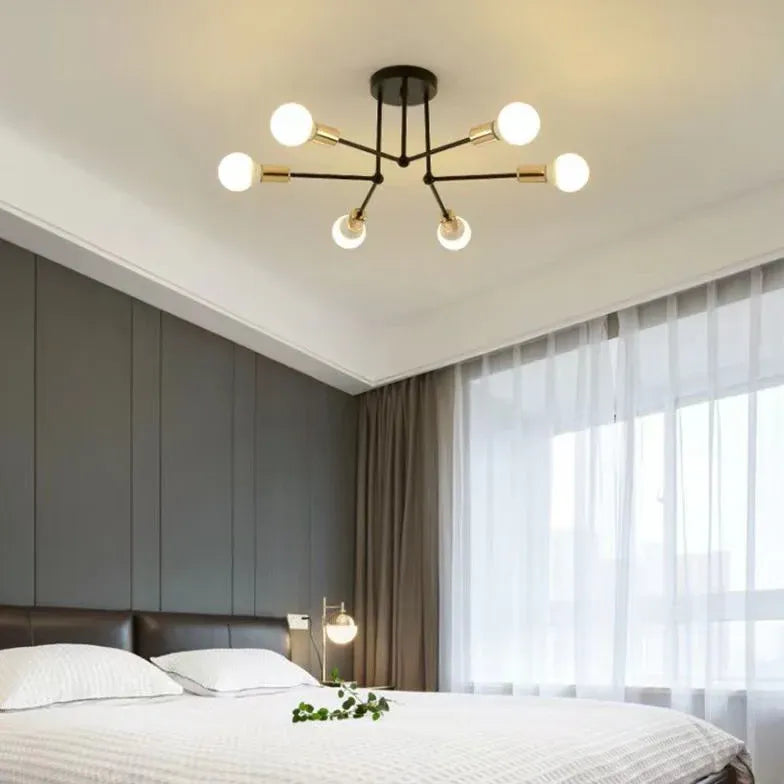 Radiating Multi-Head Modern Ceiling Light