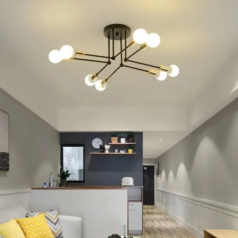 Radiating Multi-Head Modern Ceiling Light