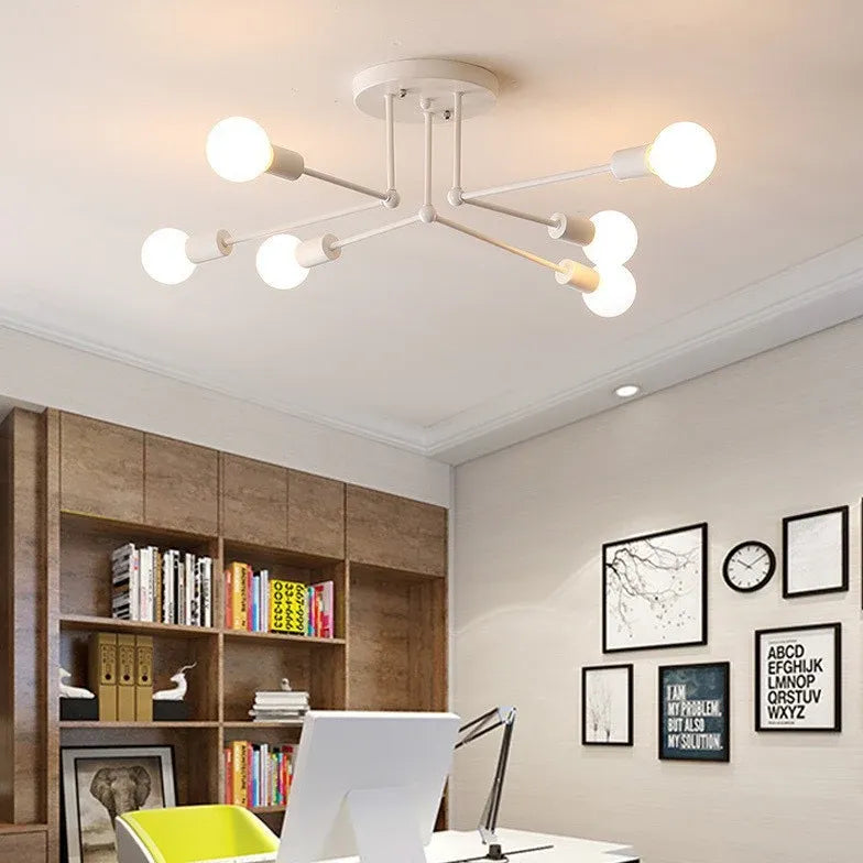 Radiating Multi-Head Modern Ceiling Light