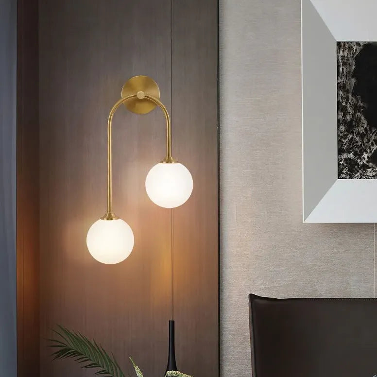 Lampadari da muro design moderno in ottone