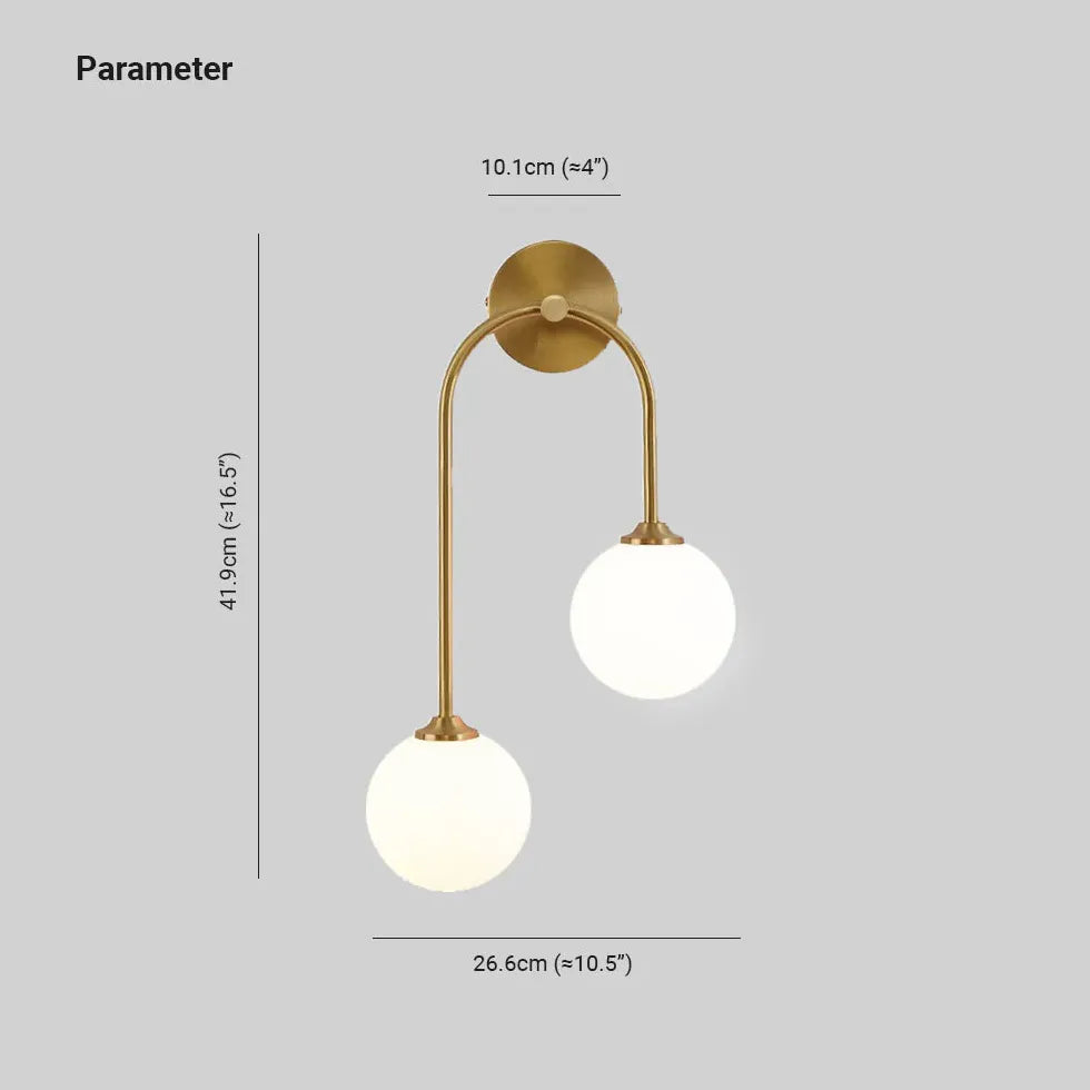 Lampadari da muro design moderno in ottone