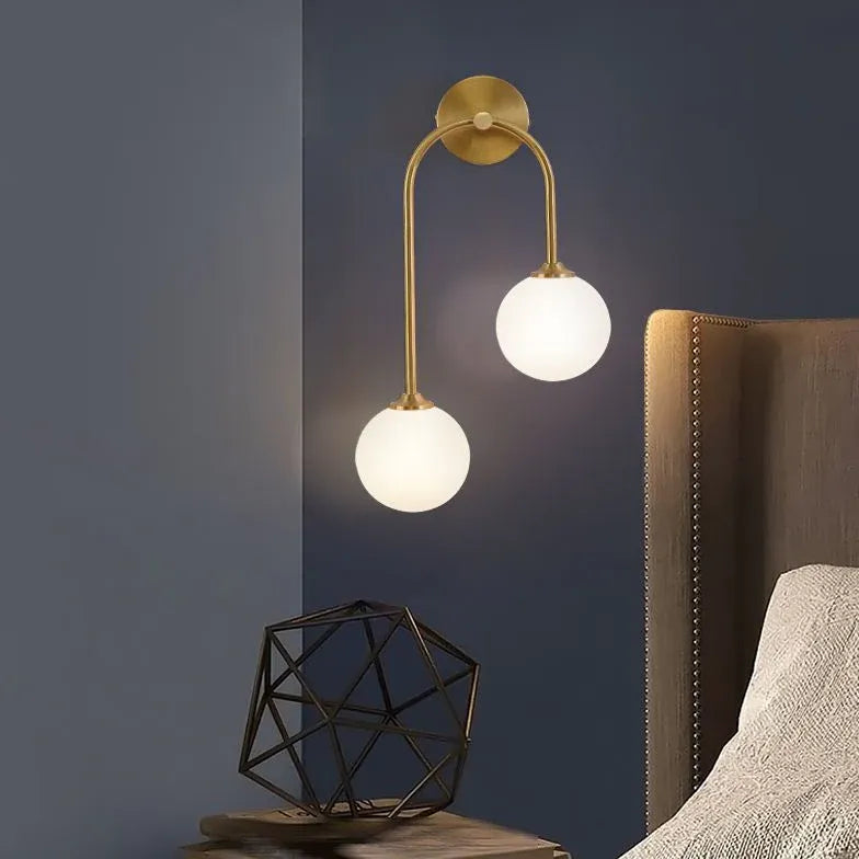 Lampadari da muro design moderno in ottone