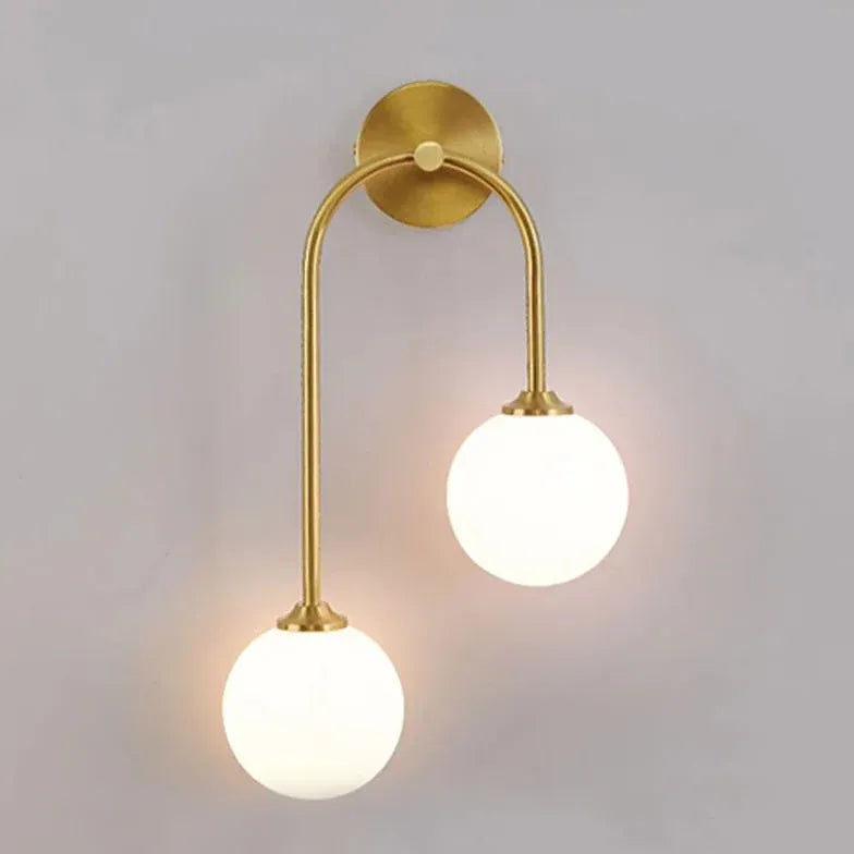 Lampadari da muro design moderno in ottone