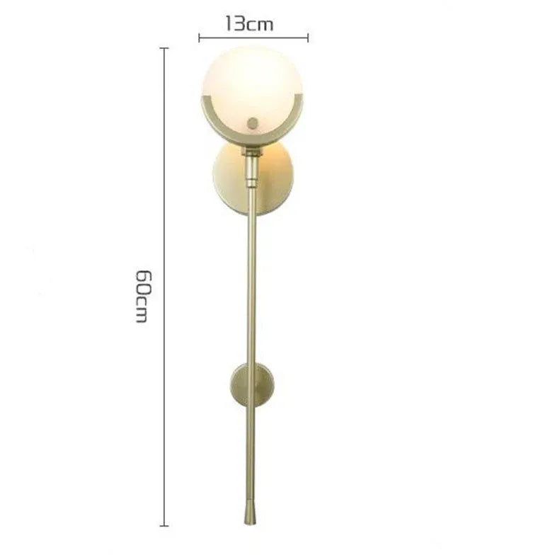 Gold Globe Plug in Wall Lights