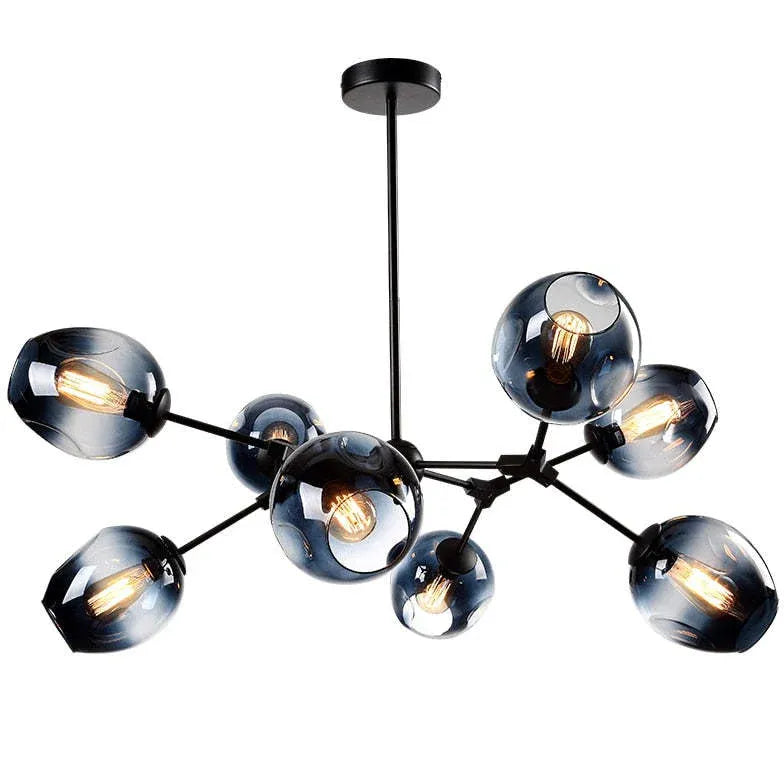 Lampadario Bracci Moderno Design Elegante in Vetro