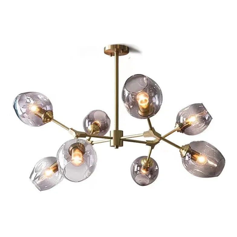 Lampadario Bracci Moderno Design Elegante in Vetro