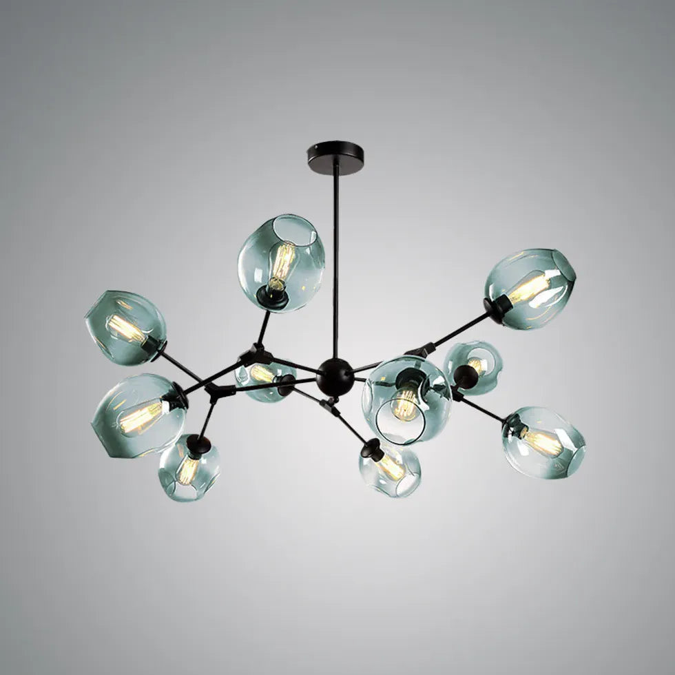 Lampadario Bracci Moderno Design Elegante in Vetro