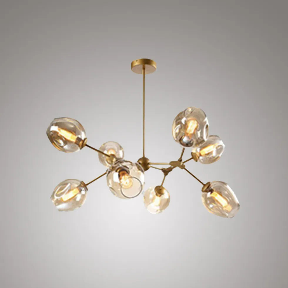 Lampadario Bracci Moderno Design Elegante in Vetro