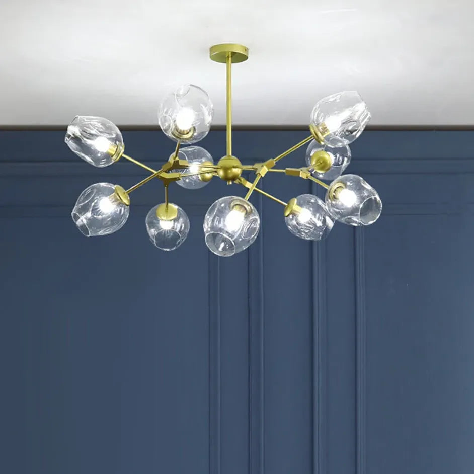 Lampadario Bracci Moderno Design Elegante in Vetro