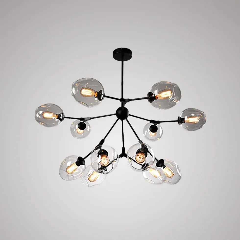 Lampadario Bracci Moderno Design Elegante in Vetro