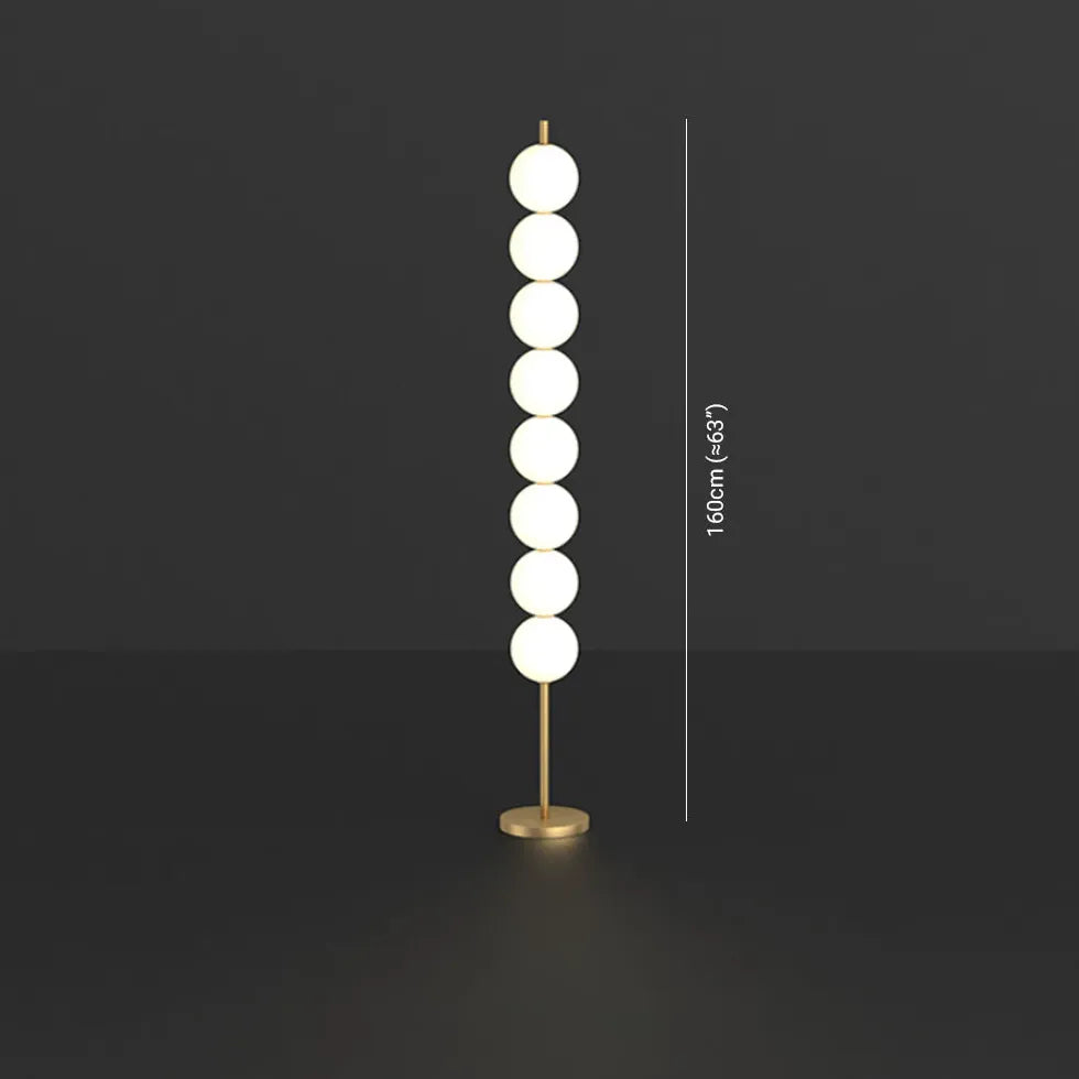 Multi-Ball Stacked Upright Floor Lamp