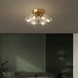 Multiple Matte Frosted Glass Spherical Ceiling Light