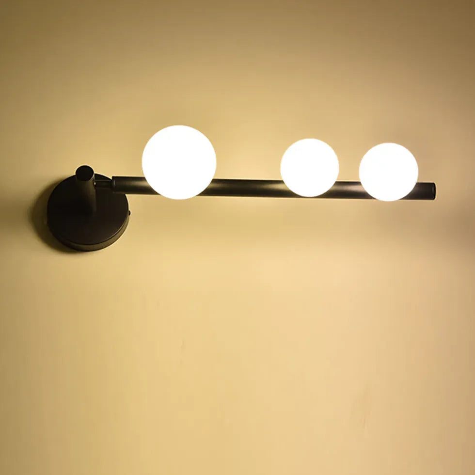 Lampadario Parete Moderno con Sfere di Vetro