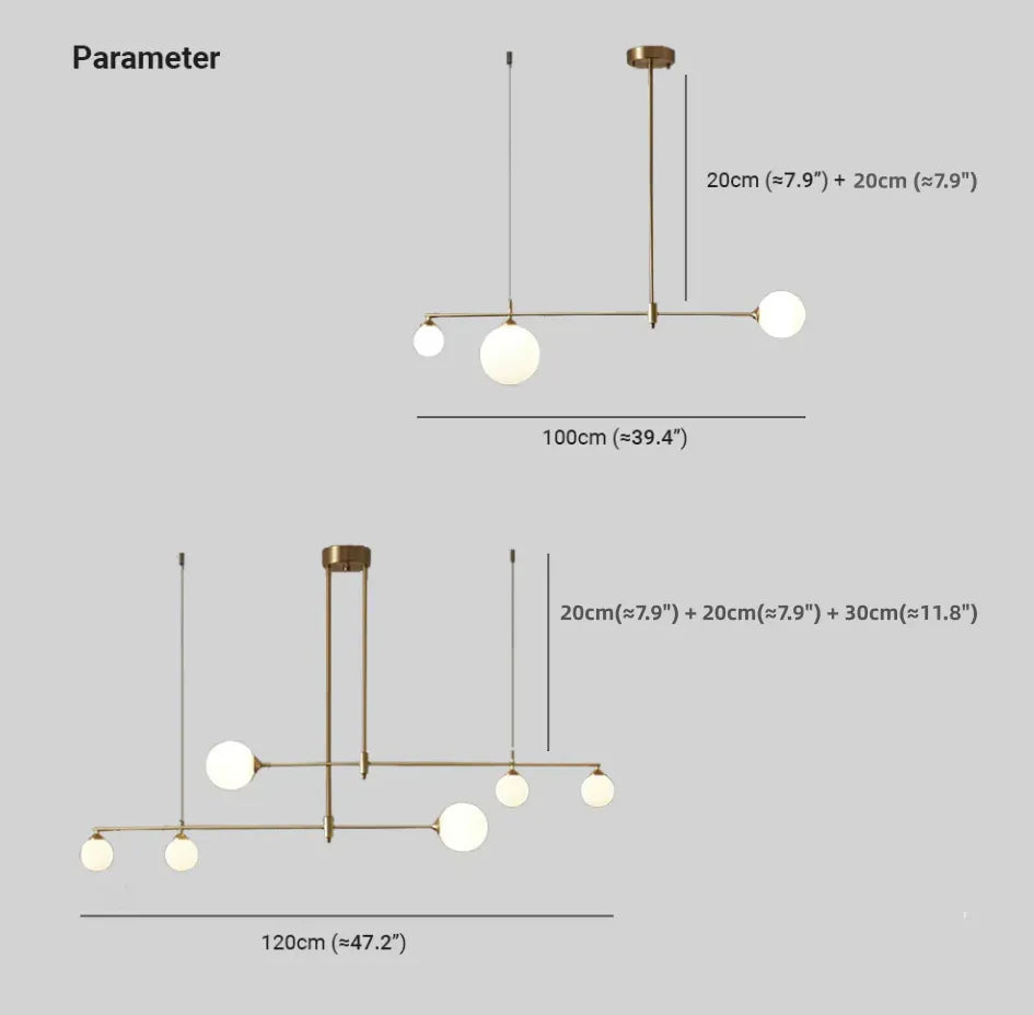 Lampadari Chandelier Moderni Eleganza Dorata Lineare