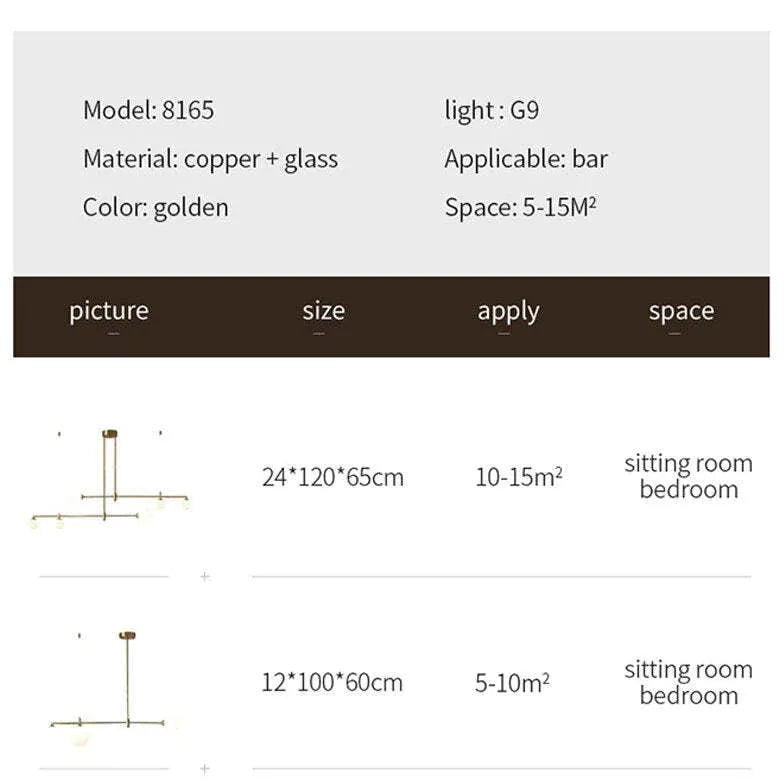 Lampadari Chandelier Moderni Eleganza Dorata Lineare