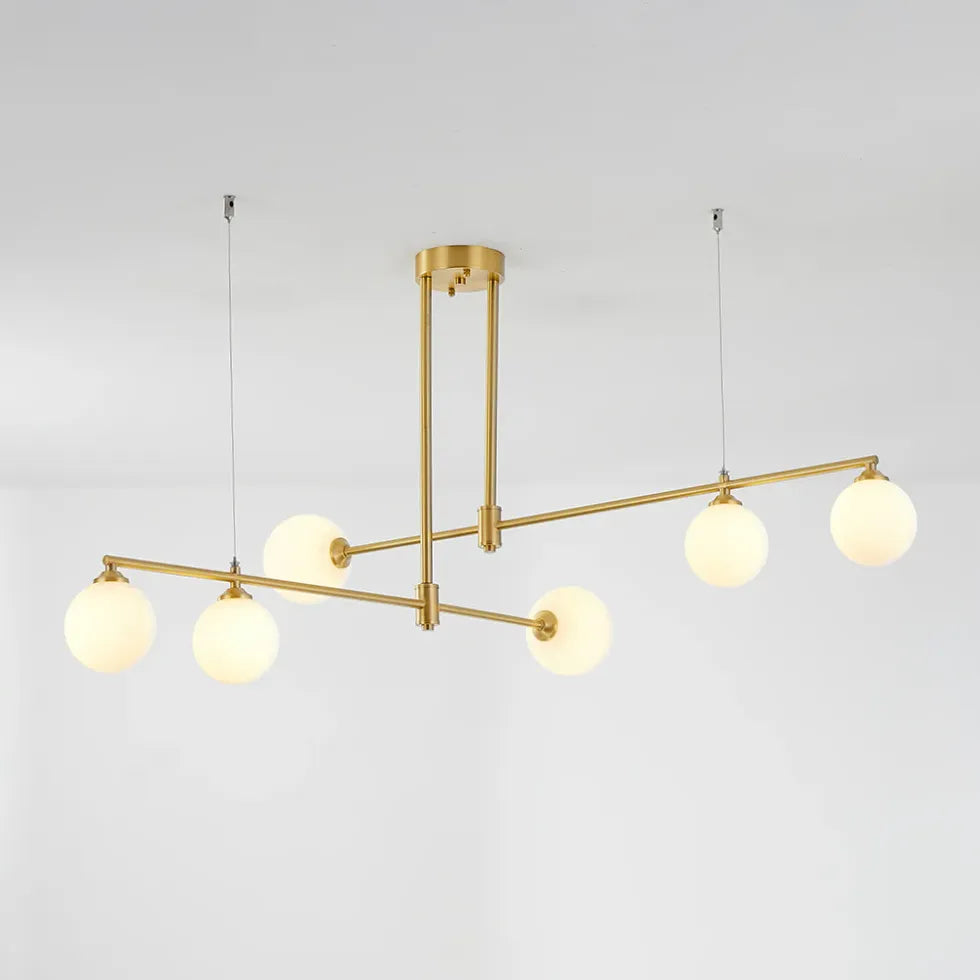 Lampadari Chandelier Moderni Eleganza Dorata Lineare