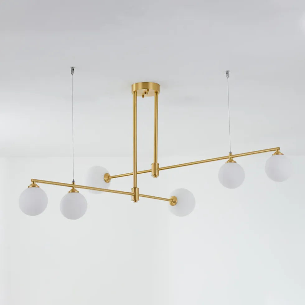 Lampadari Chandelier Moderni Eleganza Dorata Lineare