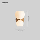 Applique Doppia Luce Sferica LED Stile Vintage