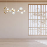 Linear Large Light Bulb Modern Chandelier