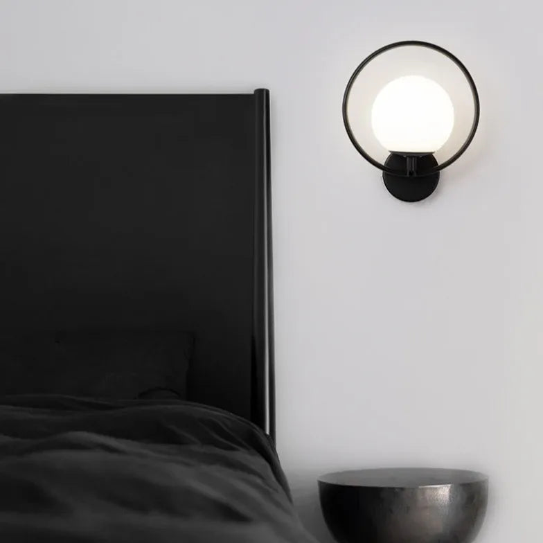 Ring Glass Modern Bedroom Wall Lights