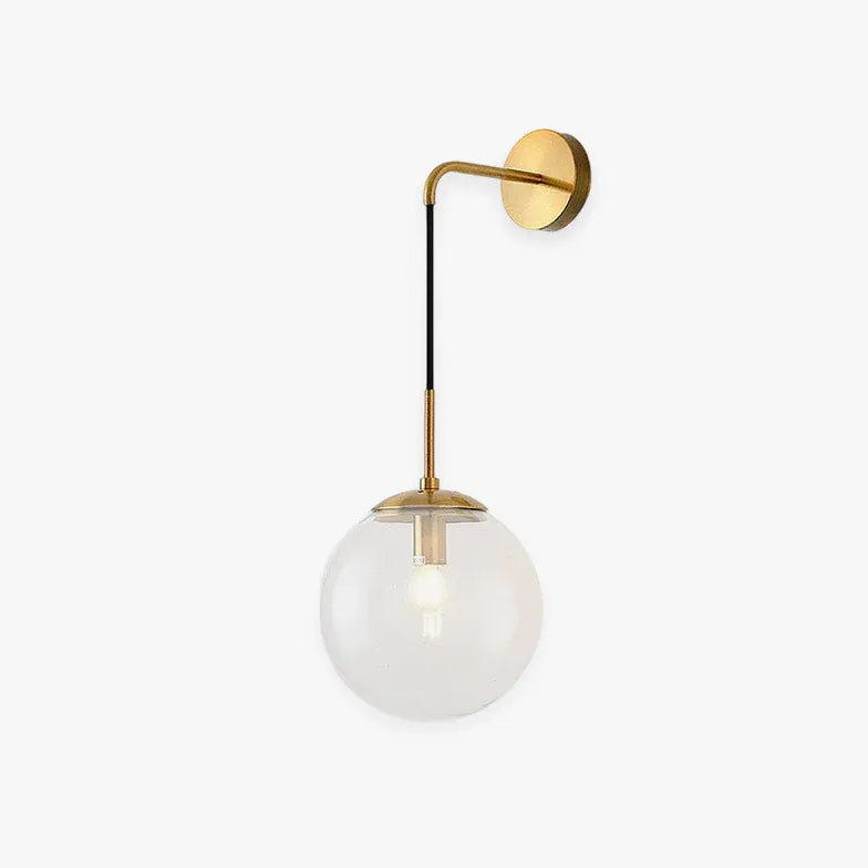 Hanging Glass Globe Modern Wall Light