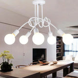 White Multi-Bulb Entwined Ceiling Light