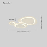 Plafoniera Bianca Moderna a Forma di Ciottolo