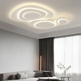 Plafoniera Bianca Moderna a Forma di Ciottolo