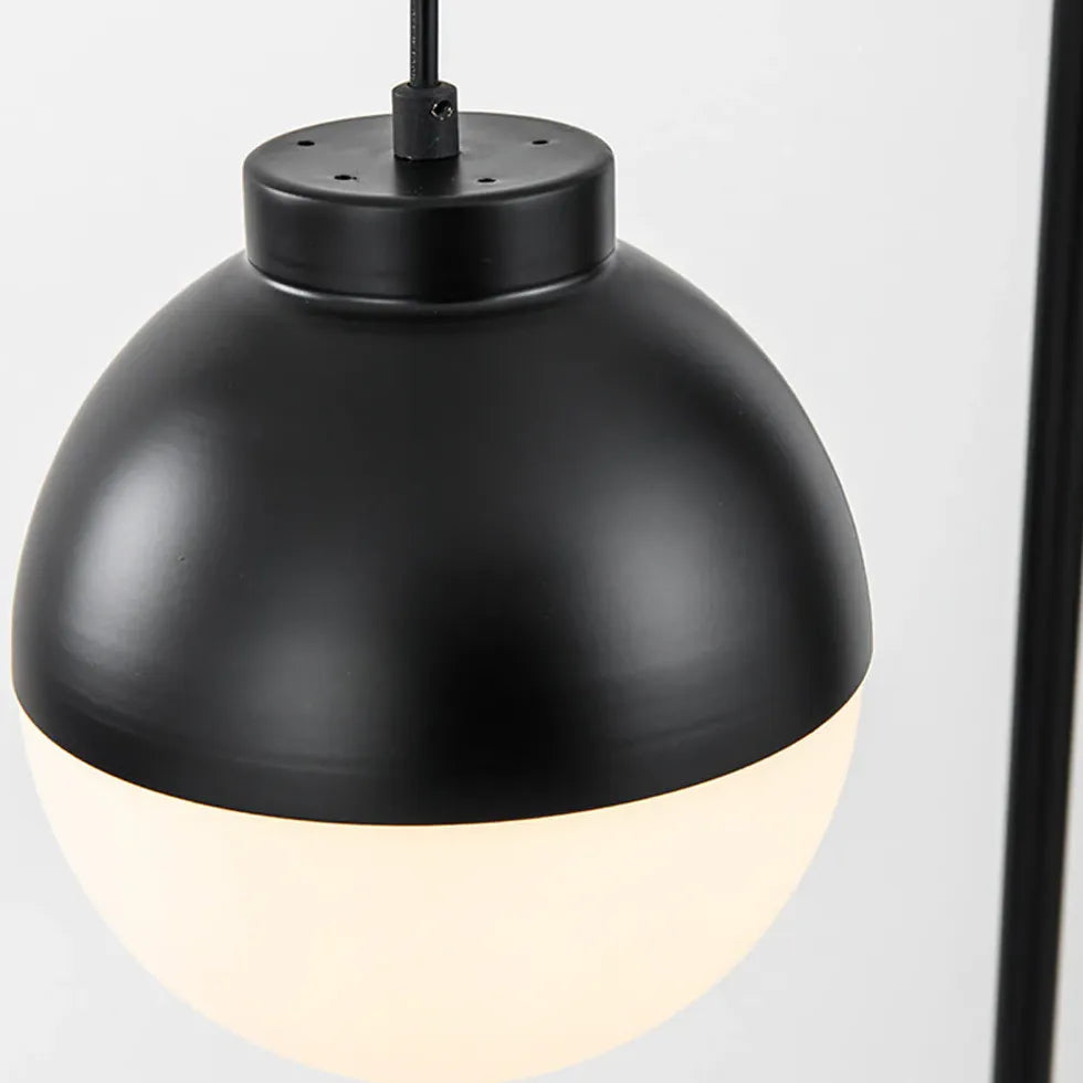 Black Sphere Modern Arched Floor Lamp