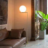 White Sphere Minimalist Floor Lamp