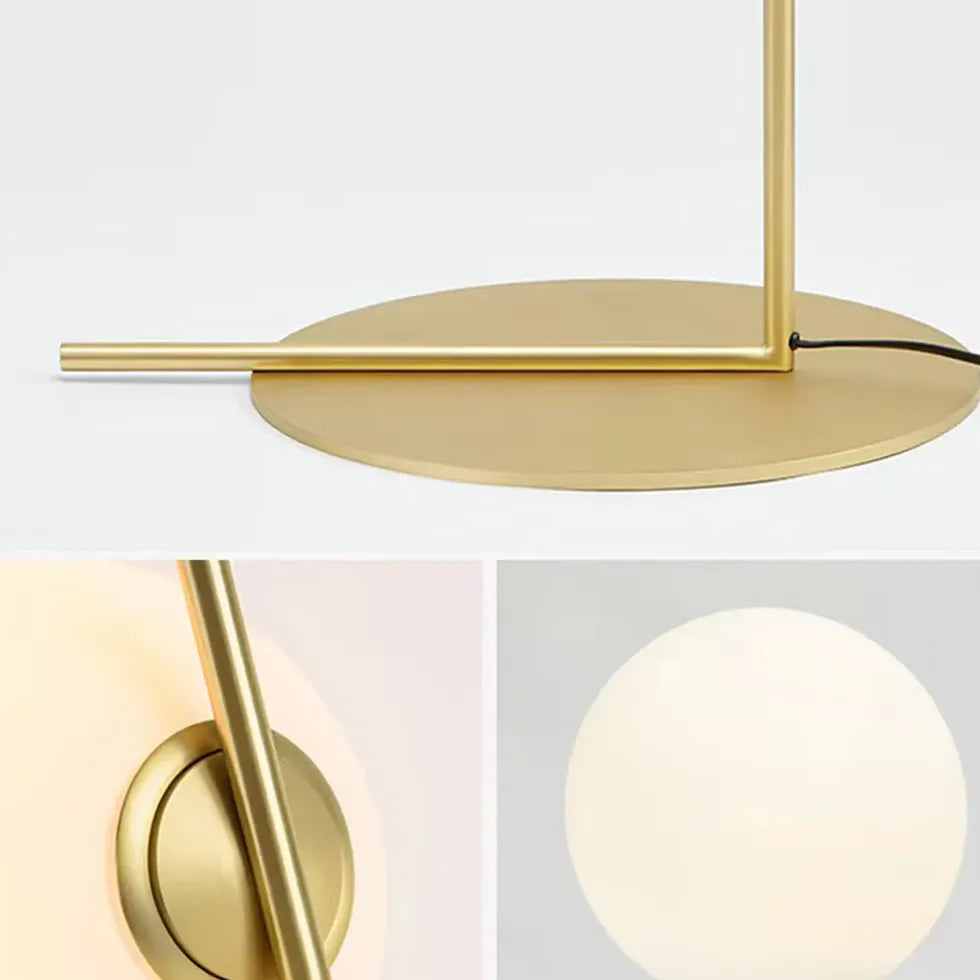 White Sphere Minimalist Floor Lamp