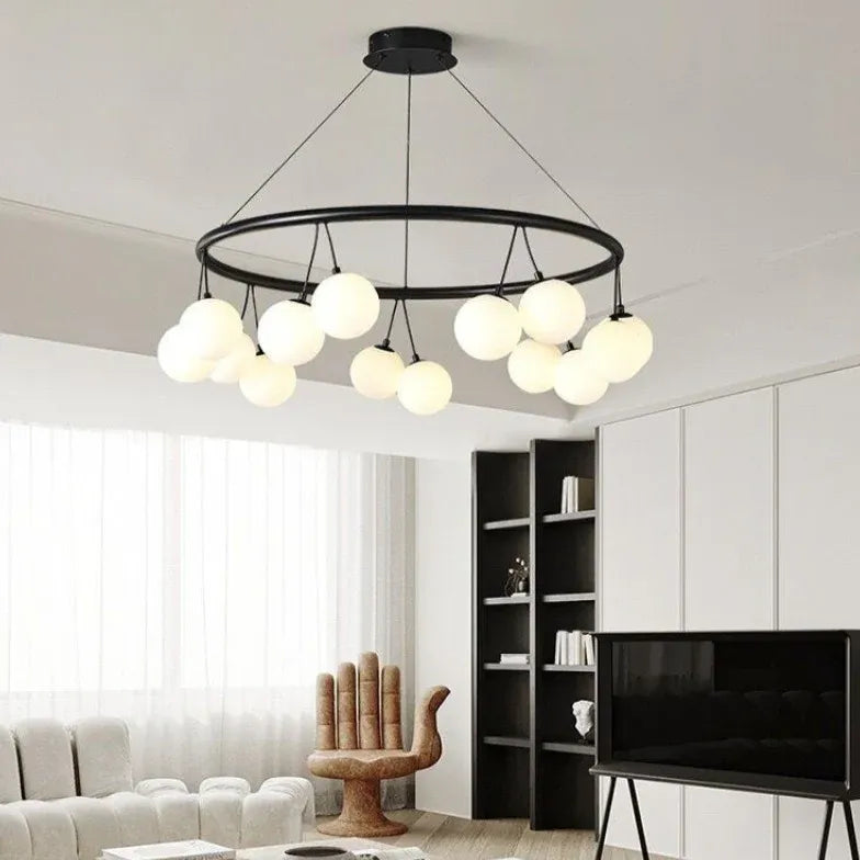 Lampadari Moderni Nero Elegante Design Minimalista