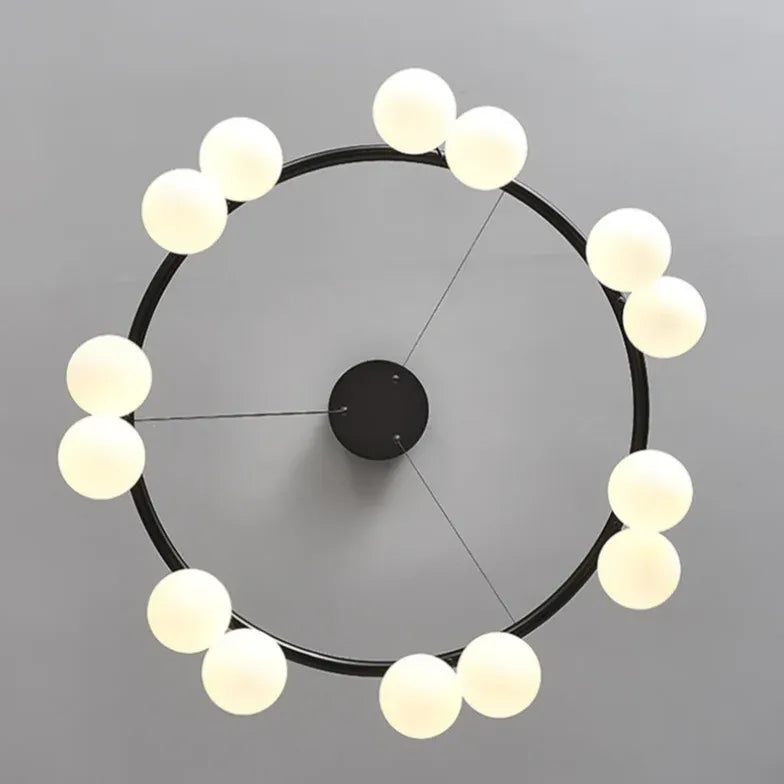 Lampadari Moderni Nero Elegante Design Minimalista