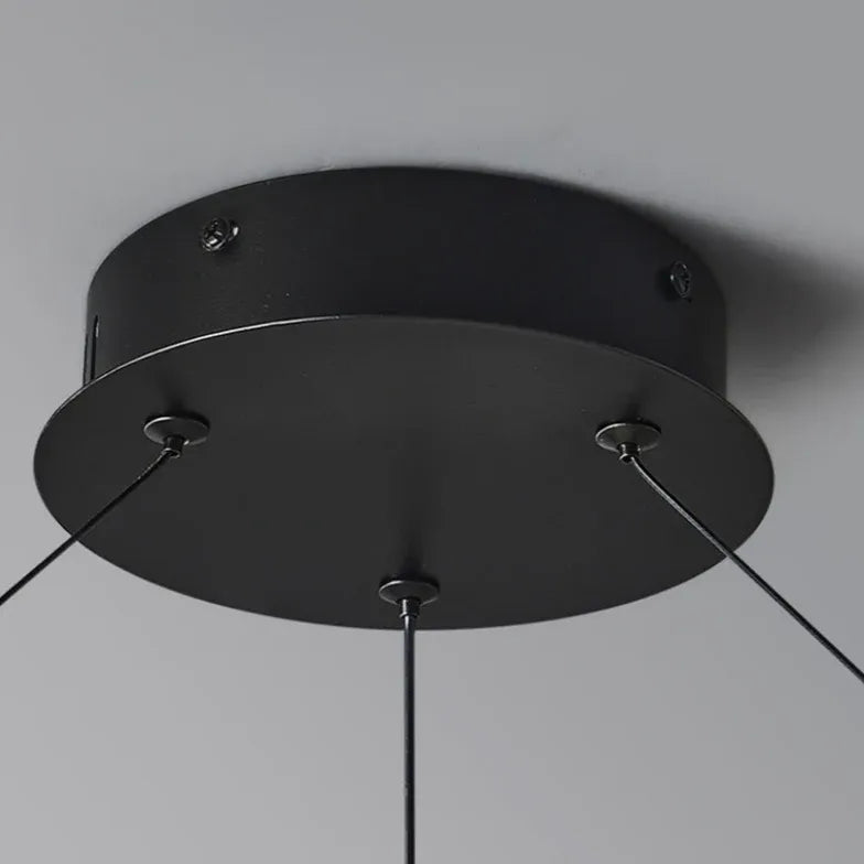 Lampadari Moderni Nero Elegante Design Minimalista