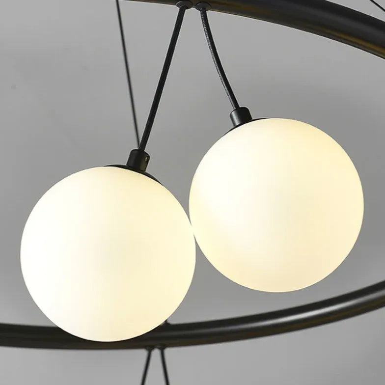 Lampadari Moderni Nero Elegante Design Minimalista