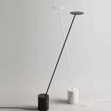 Tilted Minimalist Disc Floor Lamp