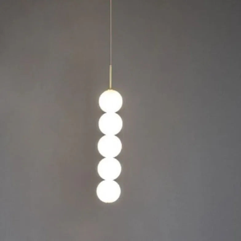 String of Pearls White Modern Pendant Light