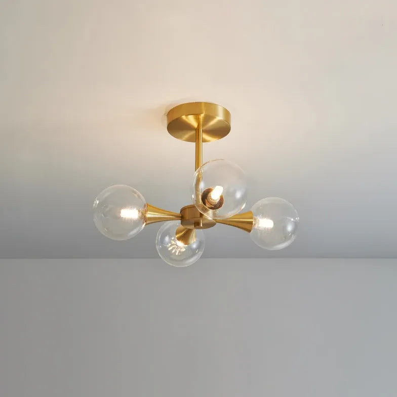 Lampadari a sfera bianchi design elegante