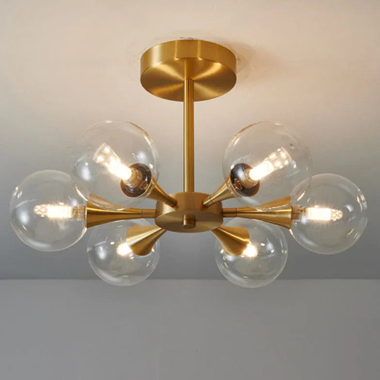 Lampadari a sfera bianchi design elegante