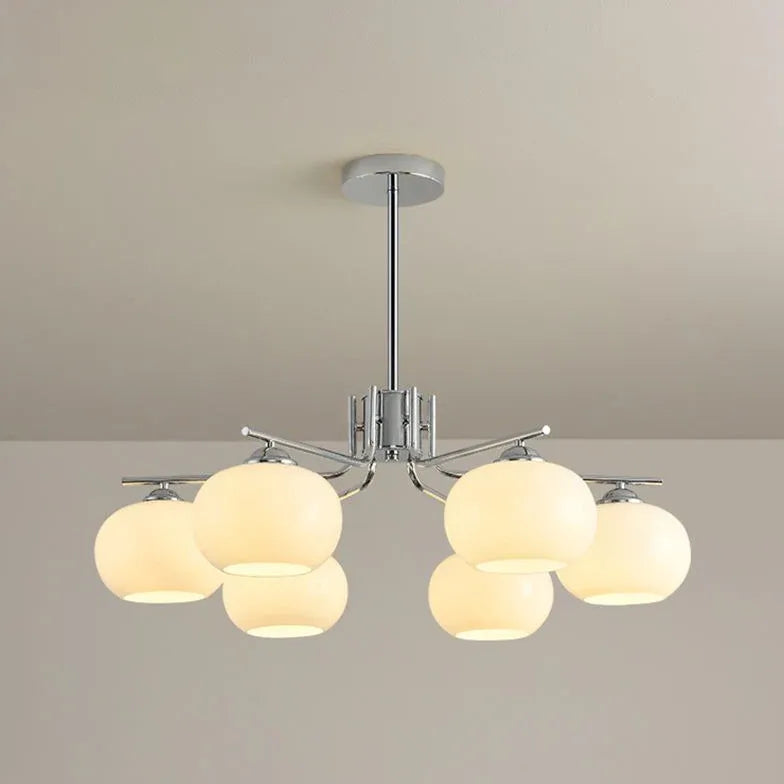 Lampadari per saloni classici in vetro multibraccio