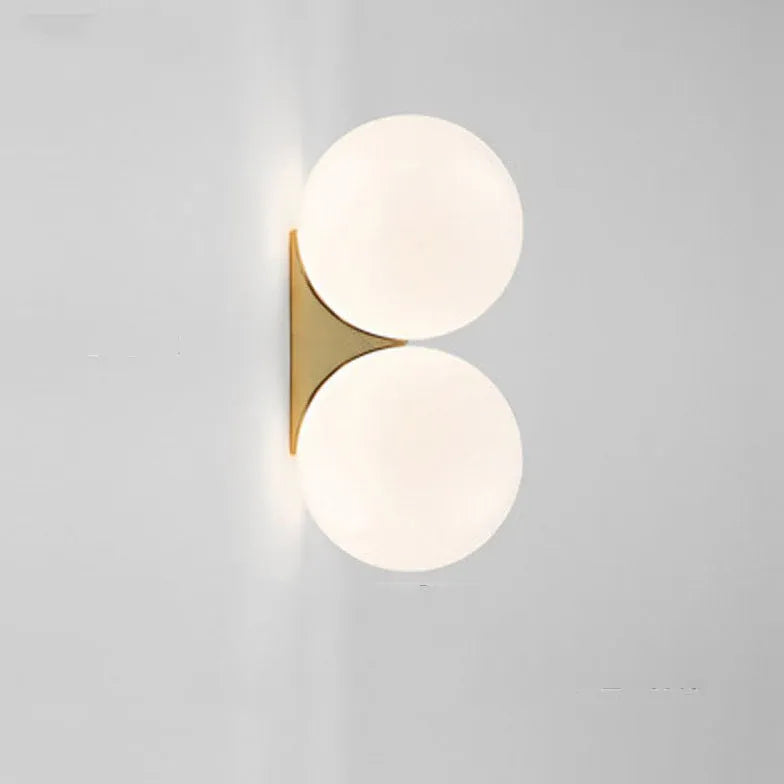 Globe Glass Flush Modern Wall Lights