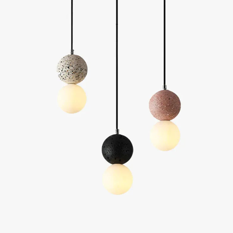 Terrazzo Spherical Modern LED Pendant Light