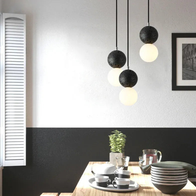 Terrazzo Spherical Modern LED Pendant Light