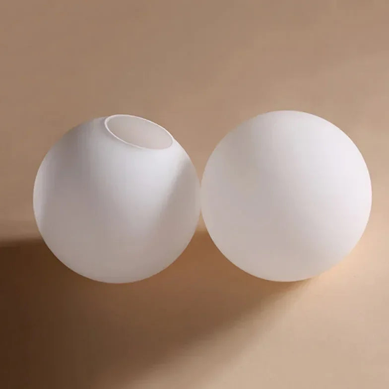 Lampadario a Sfera Bianco Stile Nordico in Ottone