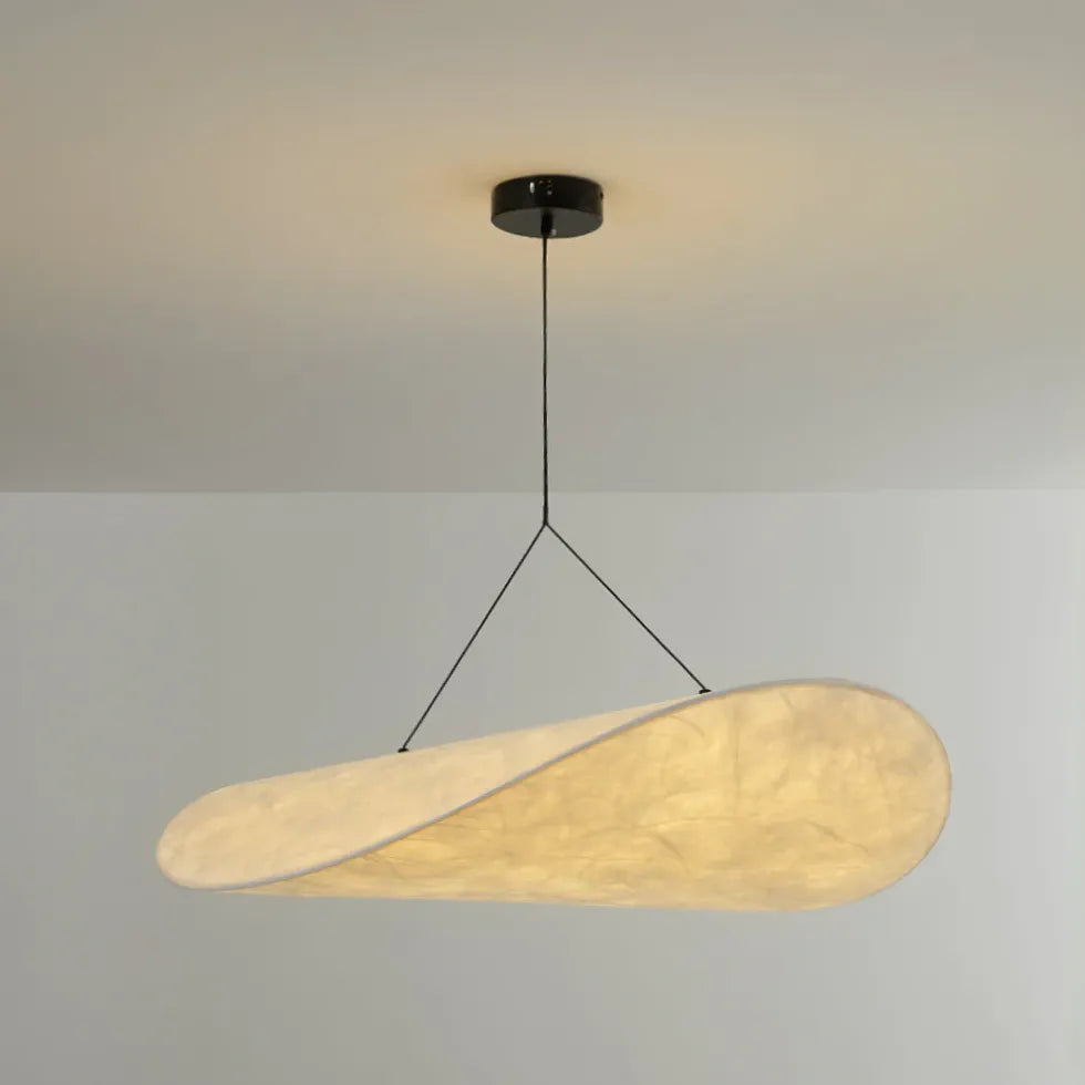 Silk Oval Minimalist Modern Pendant Light