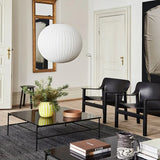 Lampadario Tessuto Design Nordico Bianco a Lanterna per Soggiorno