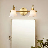 Flower Shaped Gold Bathroom Wall Lights