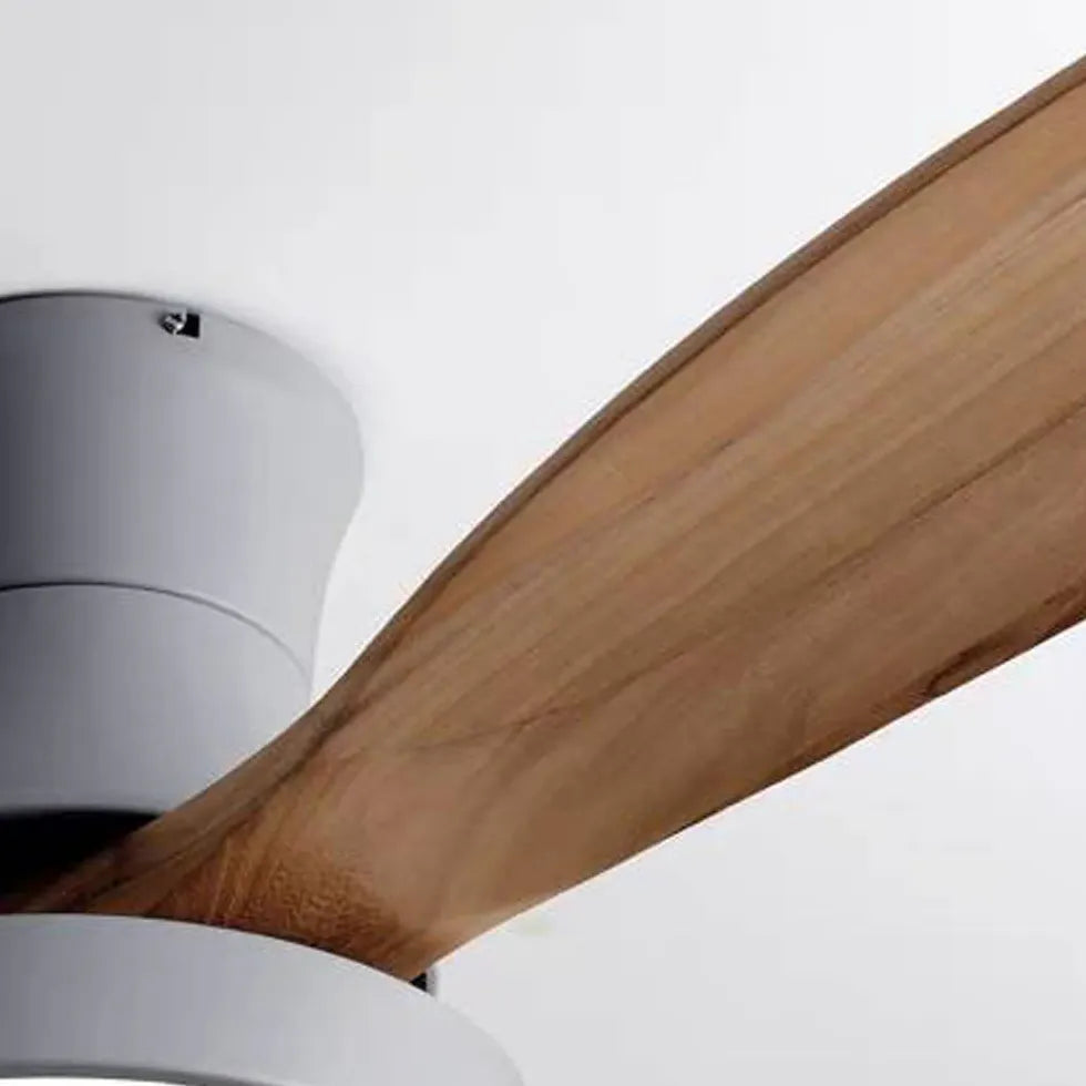 Lampadario ventilatore telecomando con elegante in legno