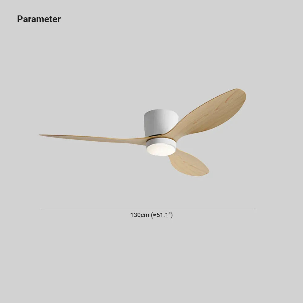 Lampadario con ventilatore e telecomando tre foglie