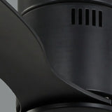 Ventilatore tre pale a soffitto moderno nero